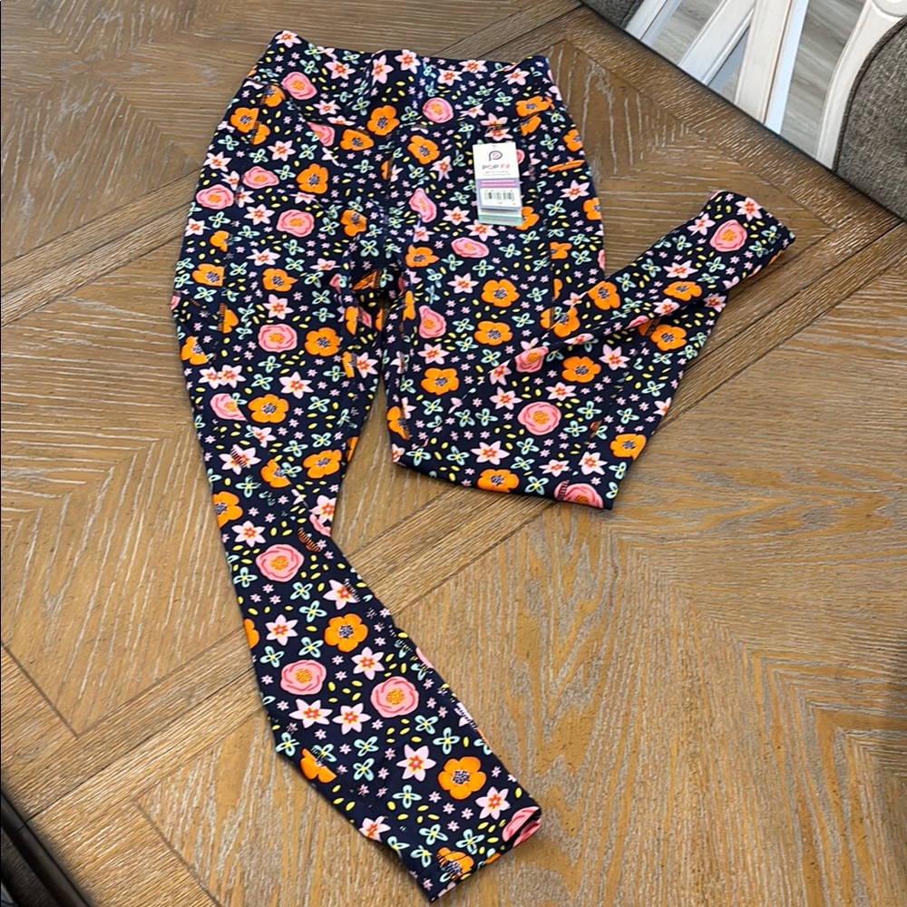 NWT Popfit Floral Patterned Leggings